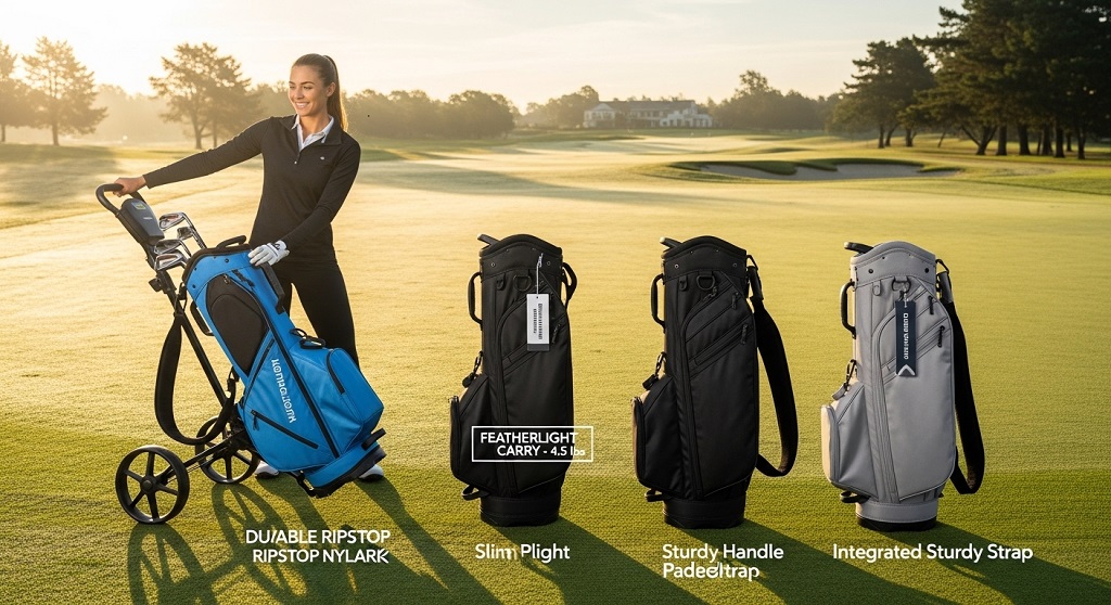 Can lightweight cart bags hold a full set of clubs