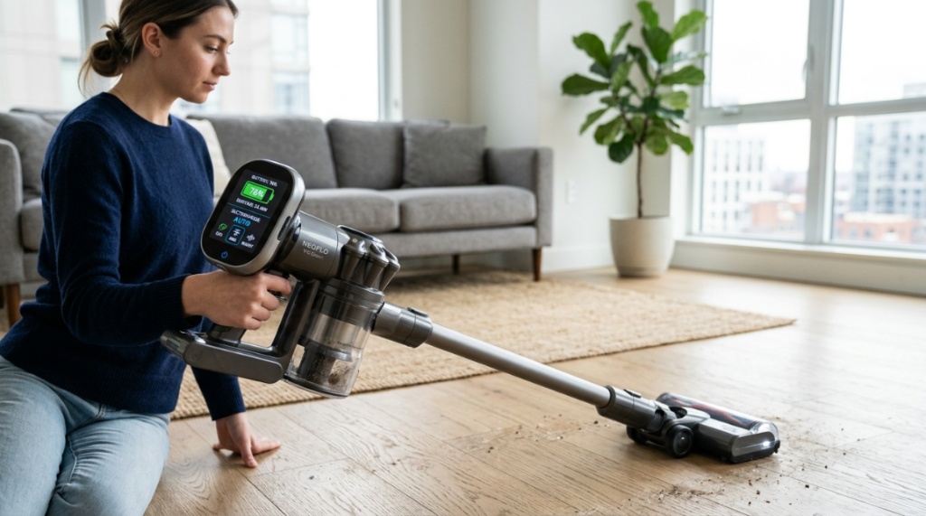 person-using-smart-vacuum-display